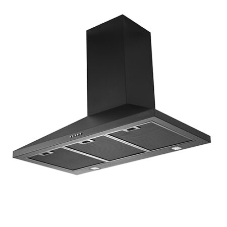 Schweigen Black Wallmount Rangehood 900mm (Non-Silent) - TRI-900B (SECOND) - Image 2
