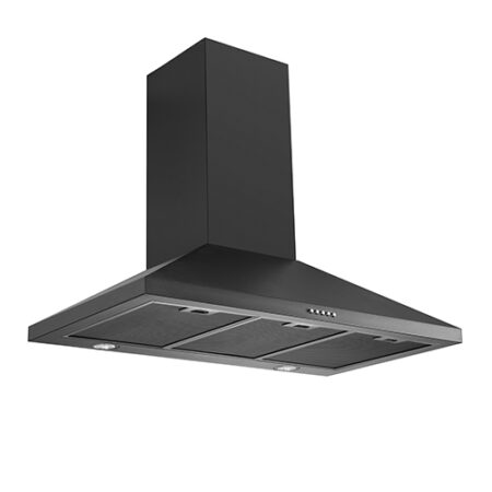 Schweigen Black Wallmount Rangehood 900mm (Non-Silent) - TRI-900B (SECOND) - Image 3