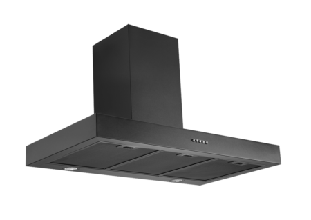 Schweigen Black Wallmount Rangehood 900mm (Non-Silent) - TSH-900B (SECOND)