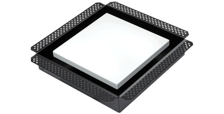 Silent Exhaust Fan with White Square Integrated Diffuser - BRB750 (BOX-DAMAGED)