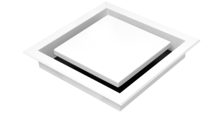Silent Exhaust Fan with White Square Recessed Diffuser - BRW650 (BOX-DAMAGED)